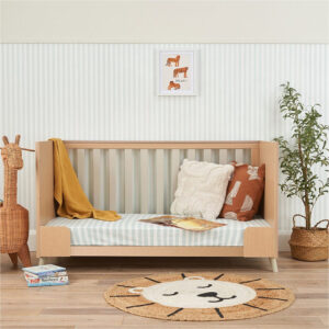 Tutti bambini fika cot bed light oak white sand (3)
