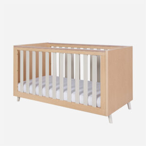 Tutti bambini fika cot bed light oak white sand 1