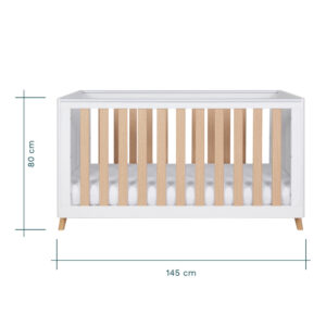 Tutti bambini fika cot bed white light oak (4)