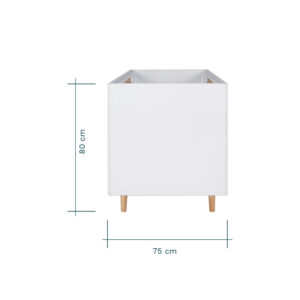 Tutti bambini fika cot bed white light oak (5)