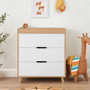 Tutti bambini fika mini 2 piece room set white light oak (6)
