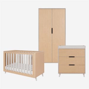 Tutti bambini fika mini 3 piece room set light oak white sand (8)