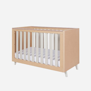 Tutti bambini fika mini cot bed light oak white sand