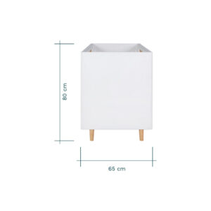 Tutti bambini fika mini cot bed white light oak (4)