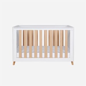 Tutti bambini fika mini cot bed white light oak 1