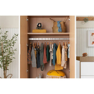 Tutti bambini fika wardrobe white light oak