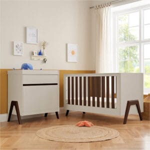 Tutti Bambini Fuori 2 Piece Room Set - White Sand/Warm Walnut
