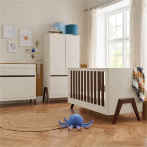 Tutti Bambini Fuori 3 Piece Room Set - White Sand/Warm Walnut