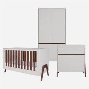 Tutti bambini fuori 3 piece roomset white sand warm walnut 1