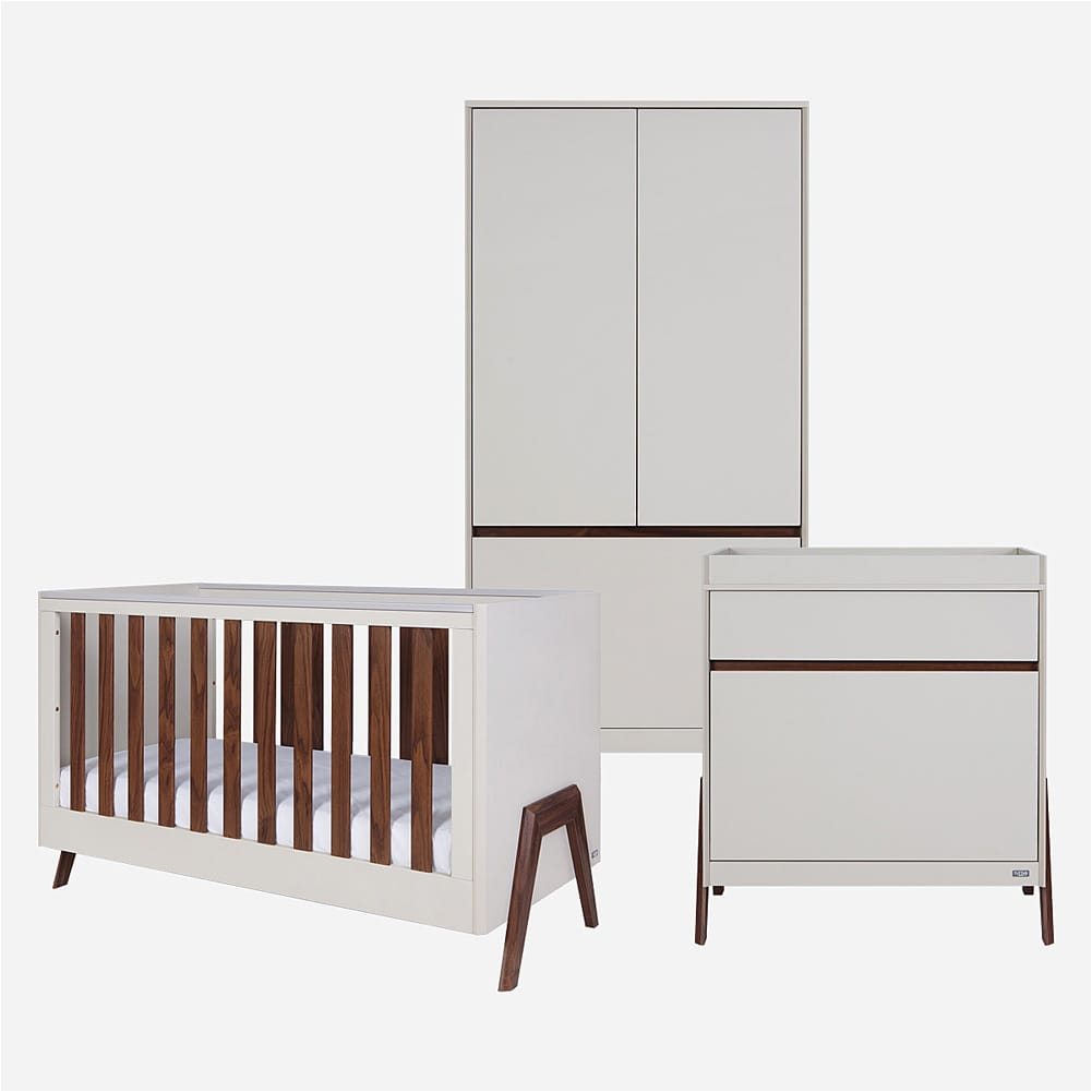 Tutti bambini fuori 3 piece roomset white sand warm walnut 1