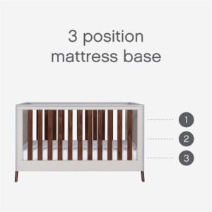 Tutti bambini fuori cot bed white sand warm walnut (2) 1