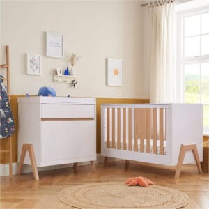 Tutti Bambini Fuori Mini 2 Piece Room Set - White/Light Oak