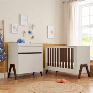 Tutti Bambini Fuori Mini 2 Piece Room Set - White Sand/Warm Walnut