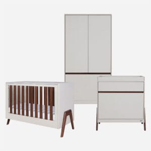 Tutti bambini fuori mini 3 piece roomset white sand warm walnut 1