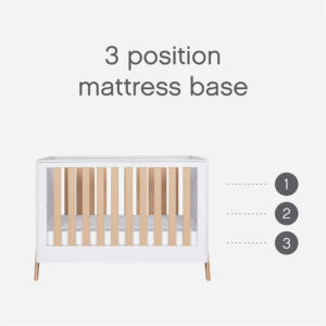 Tutti bambini fuori mini cot bed white light oak (1) 1