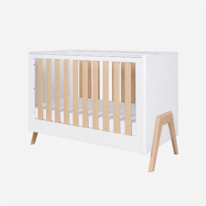 Tutti bambini fuori mini cot bed white light oak 1