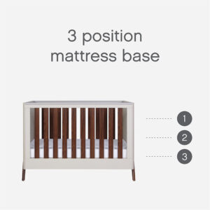 Tutti bambini fuori mini cot bed white sand warm walnut (2) 1