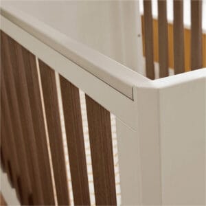 Tutti bambini fuori mini cot bed white sand warm walnut