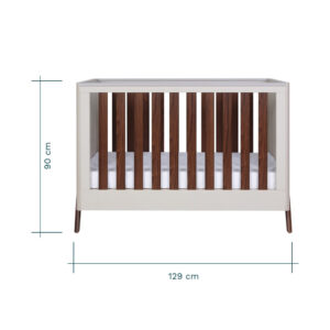 Tutti bambini fuori mini cot bed white sand warm walnut (3) 1