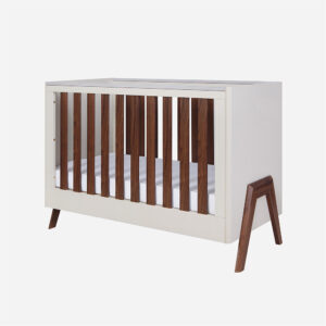 Tutti bambini fuori mini cot bed white sand warm walnut 1