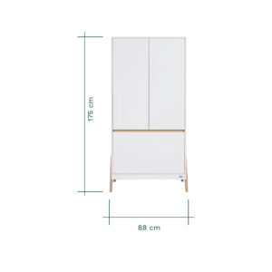 Tutti bambini fuori wardrobe white light oak (2) 1