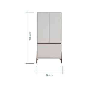 Tutti bambini fuori wardrobe white sand warm walnut (2) 1