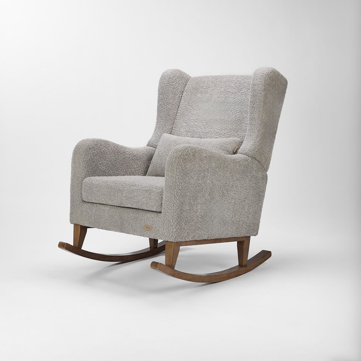 Tutti Bambini Harper Wingback Rocking Chair and Footstool Cloud Grey (3)