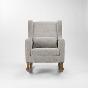 Tutti Bambini Harper Wingback Rocking Chair and Footstool Cloud Grey (4)