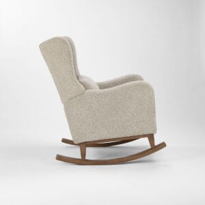 Tutti Bambini Harper Wingback Rocking Chair and Footstool Mushroom (5)