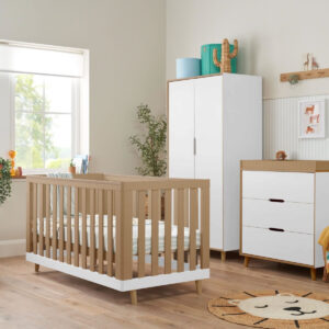 Tutti Bambini Hygge 3 Piece Room Set - White & Light Oak