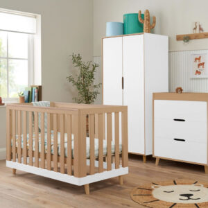Tutti Bambini Hygge Mini 3 Piece Room Set - White & Light Oak