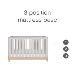 Tutti bambini hygge mini cot bed in light oak and white (1)