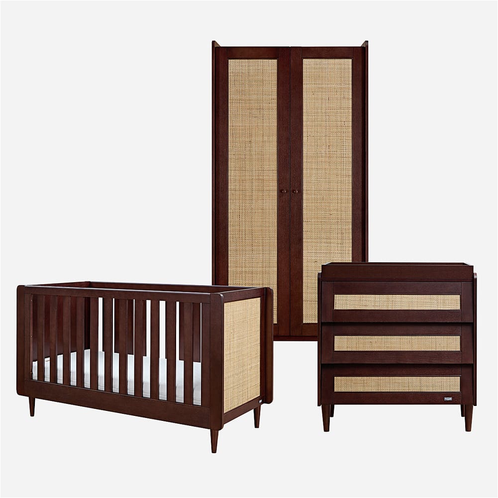 Tutti Bambini Japandi 3 Piece Room Set Warm Walnut