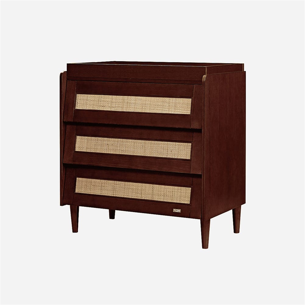Tutti Bambini Japandi Chest Changer Warm Walnut (1)