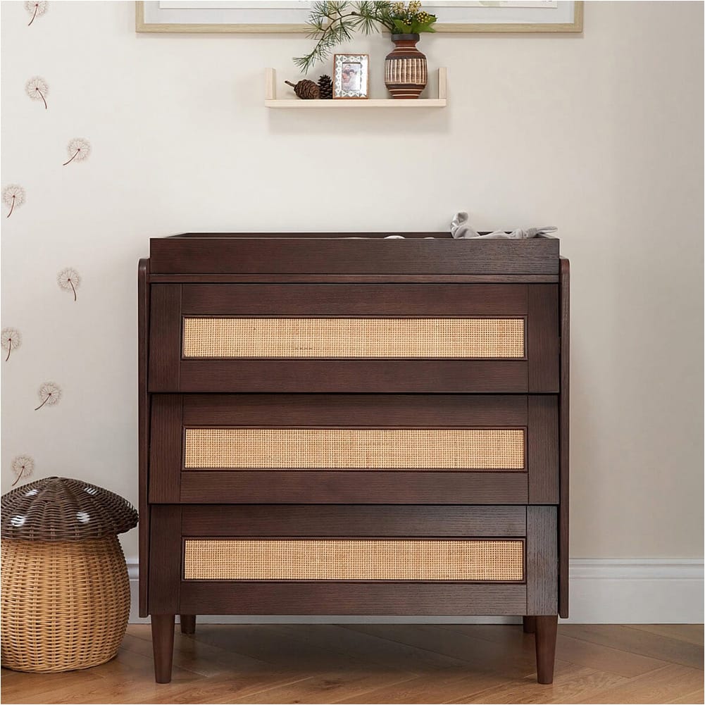 Tutti Bambini Japandi Chest Changer - Warm Walnut