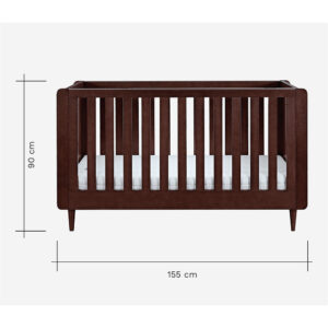 Tutti bambini japandi cot bed warm walnut (4)