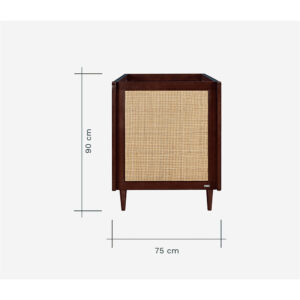 Tutti bambini japandi cot bed warm walnut (5)