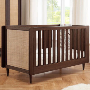 Tutti Bambini Japandi Cot Bed - Warm Walnut