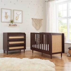 Tutti Bambini Japandi Mini 2 Piece Room Set - Warm Walnut