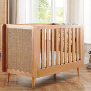 Tutti Bambini Japandi Mini Cot Bed - Light Oak