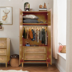 Tutti bambini japandi wardrobe light oak (1)