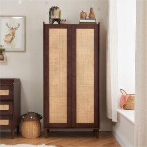 Tutti Bambini Japandi Wardrobe - Warm Walnut
