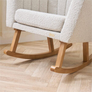 Tutti bambini jonah luxe rocking chair & foot stool boucle mushroom (6)