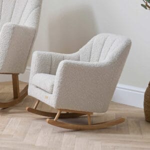 Tutti Bambini Jonah Mini Me Children's Rocking Chair Boucle Mushroom (3)