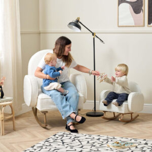 Tutti Bambini Micah Mini Me Children's Rocking Chair Fresh Cream (8)