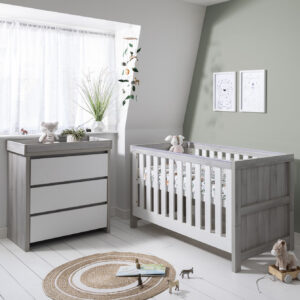 Tutti Bambini Modena 2 Piece Room Set - Grey Ash/White