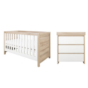 Tutti bambini modena 2 piece room set white oak (1)