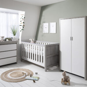 Tutti Bambini Modena 3 Piece Room Set - Grey Ash/White