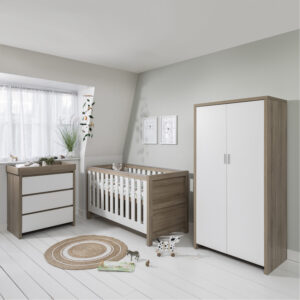 Tutti Bambini Modena 3 Piece Room Set - White/Oak