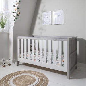 Tutti Bambini Modena 3in1 Cot bed - Grey Ash/White